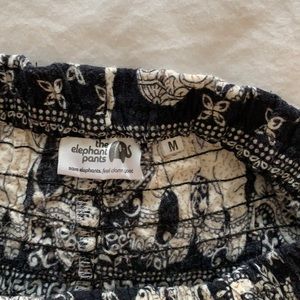 Elephant Pants, Women’s harem pants, black white